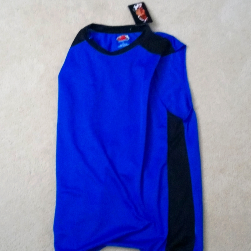 Mens athletic muscle t-shirt,Allpro,blue and black